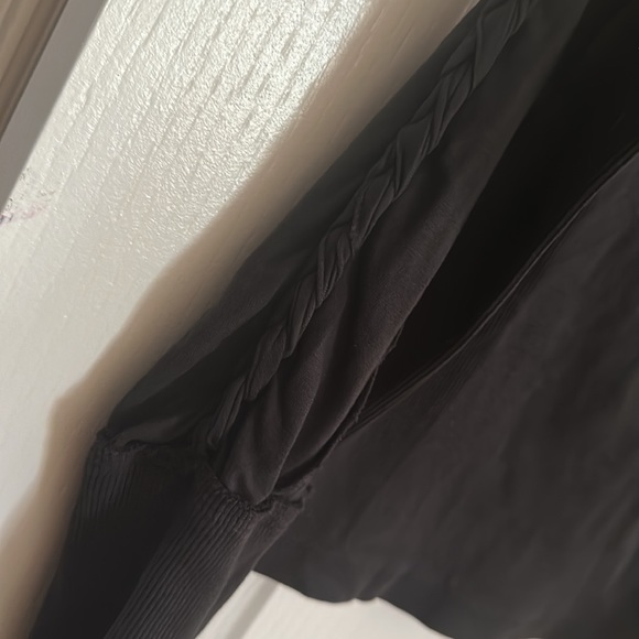 Free people black top with braid pattern - Picture 6 of 6